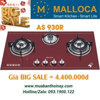 HÀNG BIG SALE – Bếp gas âm Malloca AS 930R 3 bếp có hẹn giờ