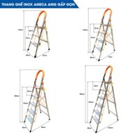 [HÀNG CAO CẤP] ✔️ Thang ghế AMECA AMG-3IN, AMG-4IN, AMG-5IN, AMG-6IN ✔️ Thang ghế gấp gọn tiện lợi ✔️ BH 18 THÁNG