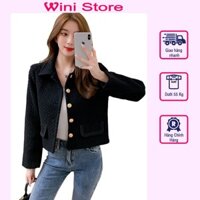 [Hàng Cao Cấp] Áo khoác dạ nữ dáng ngắn Wini áo khoác thời trang thu đông cực chất siêu dễ phối đồ