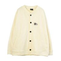 HÀNG CAO CẤP -  Áo Khoác Nỉ Bông Cardigan PUPPY LAZY 07.07 Unisex - Hàng Cao C - VANG NHAT,Size L