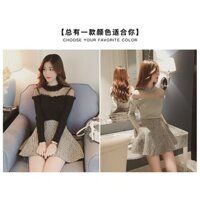 [Hàng Cao Cấp] Ao len phối voan cổ quảng châu D1150 [Order từ QC]