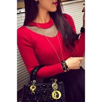 [Hàng Cao Cấp] Áo quảng châu len phối voan ( D725 ) [Order từ QC]