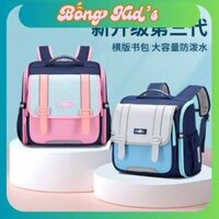 [HÀNG CAO CẤP] Balo chống gù ngang kiểu Anh học sinh tiểu học chống thấm nước, cặp sách lớp 1-5