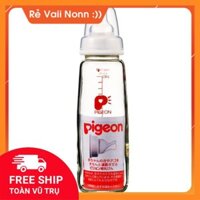 [HÀNG CAO CẤP] Bình Sữa Thủy Tinh Pigeon 200ml