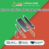 [HÀNG CAO CẤP] ⚡ Bộ dao nhà bếp 5 món LEBENLANG LBK2395 ⚡ Chuôi dao chất liệu nhựa PP phun sơn giả gỗ ⚡ BH 24 THÁNG