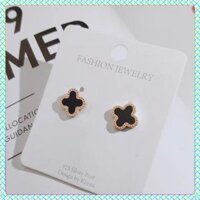 [HÀNG CAO CẤP] BôngTai Nữ, Bông Tai Titan Không Han Gỉ, Siêu Bền Màu - Mẫu Cỏ 4 Lá May Mắn