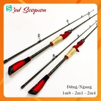 [Hàng cao cấp] Cần câu lure Red Scopion cần lure cao cấp khoen Sic Carbon chéo 2 lớp  - Cần câu lure Bọ cạp cao cấp