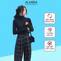 [Hàng Cao Cấp Có Ảnh Video Thật] Áo Giữ Nhiệt Nữ Cổ Lọ Chất Thun Cotton Mặc Trong Dễ Phối Đồ ALMIRA NA018