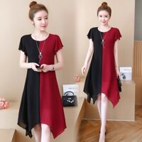 [Hàng Cao Cấp] Đầm big size quảng châu voan suông 2 màu tay cánh tiên  D29 [Order từ QC]