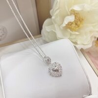 [Hàng cao cấp] Dây chuyền bạc nữ, bạc Ý xi bạch kim - Dây chuyền bạc gắn đá CZ sang trọng DCN00034