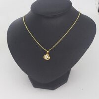 [HÀNG CAO CẤP] Dây chuyền nữ phối mặt hoa đính đá trắng cực đẹp - Vòng cổ nữ mạ vàng 5 lớp cao cấp .
