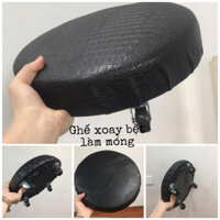 [HÀNG CAO CẤP] Ghế Bệt làm nail xoay tròn bánh xe dày dặn