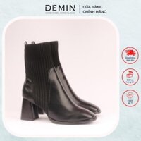 Hàng cao cấp Giày Bốt Da Nỉ Cổ Cao DEMIN Boot nữ cổ cao thời trang thiết kế thanh lịch - KBS061