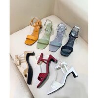 [HÀNG CAO CẤP] Giày sandal cao gót vuông quai ngang siêu xinh MOA & MOE CZ1752