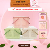 [HÀNG CAO CẤP] Giỏ nhựa đựng đồ đi sinh cho mẹ, làn đựng đồ sơ sinh cho bé