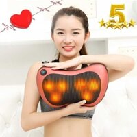 [HÀNG CAO CẤP] Gối Massage Hồng Ngoại 6 Bi Xoa Bóp Vai Gáy, Massage Vai Gáy Giảm Đau Mỏi