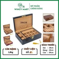 [Hàng Cao Cấp] Hộp, Rương Gỗ Đựng Đồ Trang Sức 1 Tầng 2 Ngăn 2062 2063 Gỗ MDF Đựng Mỹ Phẩm, Đồng Hồ, Nhẫn Và Đá Qúy