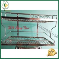 [HÀNG CAO CẤP] Kệ chén 2 tầng inox 304 đủ size treo tường