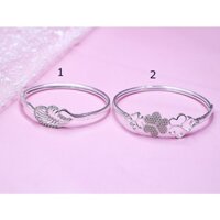 [Hàng cao cấp] Lắc tay bạc ta thật - Lắc tay bạc kiềng cứng chân - LTB00074 -Trang sức bạc DNJ