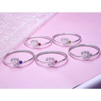 [Hàng cao cấp] Lắc tay bạc ta thật - Lắc tay bạc kiềng cứng chân - LTB00086 -Trang sức bạc DNJ