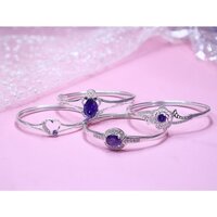 [Hàng cao cấp] Lắc tay bạc ta thật - Lắc tay bạc kiềng cứng chân - LTB00090 -Trang sức bạc DNJ