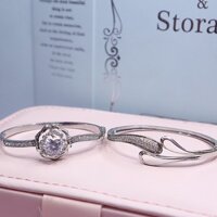 [Hàng cao cấp] Lắc tay bạc xi bạch kim- Lắc tay bạc nhẹ nhàng đơn gián cho các bạn nữ - LTB00127 -Trang sức bạc DNJ