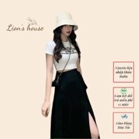 [Hàng Cao Cấp Loại 1] Chân Váy Lion's House Thun Xẻ Tà Dài Dáng Suông Cá Tính Phong Cách Hàn Quốc CD037