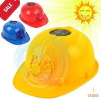 [HÀNG CAO CẤP] Mũ bảo hộ gắn quạt dùng pin năng lượng mặt trời