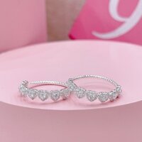 [Hàng cao cấp] Nhẫn bạc nữ ,bạc Ý  - Nhẫn bạc nữ đính đá cao cấp NHANW00071 -Trang sức bạc DNJ