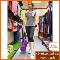 [HÀNG CAO CẤP] Những mẫu đồ tập aerobic, gym, yoga nữ quần lửng áo kín bụng đẹp bán chạy nhất. KhoDoTheDucNu