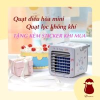 [HÀNG CAO CẤP] Quạt điều hoa mini kiêm lọc không khí, quạt hơi nước để bàn làm việc mùa hè nhỏ gọn, tiện dụng