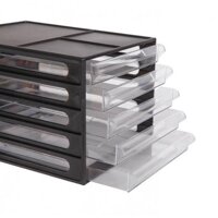 HÀNG CAO CẤP Tủ nhựa đựng tài liệu, hồ sơ Song Long nhiều tầng- màu ngẫu nghiên - 5 tầng