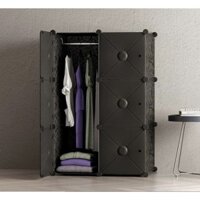 🍃HÀNG CAO CẤP- TỦ NHỰA LẮP GHÉP 6 Ô SÂU 47cm. Tặng kèm móc treo đồ.