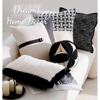 (Hàng Cao Cấp ) Vỏ Bao Gối Sofa Gối Vuông Tựa Lưng Hoạ Tiết Cổ Điển Phong Cách Bắc Âu Sang Trọng Đệm Trang Trí Nội thất