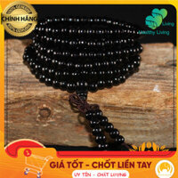[HÀNG CAO CẤP] VÒNG TAY TRẦM HƯƠNG TÂY TẠNG AQUILARIA BULLATA CHUỖI 108 HẠT   TẶNG KÈM HỘP GẤM