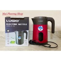 [Hàng Chính Hãng] Ấm siêu tốc Lugio LG 326 1L8 2 lớp chống bỏng inox cao cấp