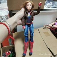 Hàng chính hãng Avengers Captain Marvel mô hình tượng nhỏ mô hình búp bê có tóc đa khớp
