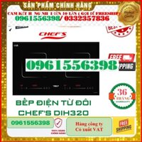 [hàng chính hãng] Bếp điện từ đôi inverter Chef's EH-DIH320 | Bick Bosch | Bảo hành điện tử 3 Năm | Chính Hãng