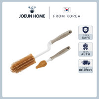 [Hàng chính hãng] Bộ cọ rửa bình sữa cho bé MOTHER K bằng nhựa silicon cao cấp Tay cầm xoay 360 độ, cọ núm ti, cọ rửa ống hút