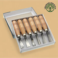 [Hàng chính hãng] Bộ đục gỗ 6 cây mini - Đồ nghề chạm khắc bonsai cao cấp Woodpecker