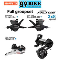 [Hàng Chính Hãng] Bộ groupset Shimano Altus m310 3x8 tốc độ cho xe đạp thể thao