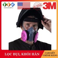 [Hàng chính hãng] Bộ mặt nạ 3M 7501/7502 dùng phin lọc 2097, Mặt nạ chống bụi - chống hơi độc - khí hàn cắt đúc kim loại