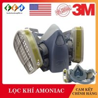 [Hàng chính hãng] Bộ mặt nạ phòng độc 3M 7501/7502(2 phin lọc 6006) Lọc hơi vô cơ, hữu cơ Amoniac,Metylamin,Formaldehype