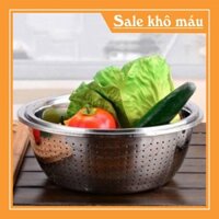 (hàng chính hãng) Bộ Thau Rổ Inox ISAKhông Gỉ 5 Món Tiện Dụng, Dày Dặn, Inox 304 Kiểu Dáng Sang Trọng