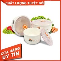 [Hàng chính hãng] Bộ tô sứ 3 chiếc có nắp hút chân không cao cấp Ferroli Mới 100%