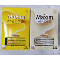 (Hàng Chính Hãng) Cà Phê Maxim Mocha Gold Hàn Quốc 100 Gói 1,2kg