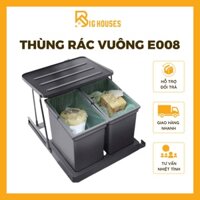 {HÀNG CHÍNH HÃNG CAO CẤP}  Thùng Rác Vuông Eurogold E006 E008 Thùng Rác Âm Tủ Đơn/Đôi Cao Cấp