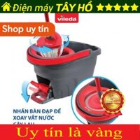 [HÀNG CHÍNH HÃNG] Cây lau nhà VILEDA Turbo Easy Wring&Clean đầu lau tam giác, xô giặt quay bằng chân