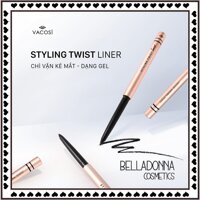 [HÀNG CHÍNH HÃNG] Chì Vặn Kẻ Mắt Dạng Gel Vacosi Styling Twist Liner 5ml [Bản Gold]