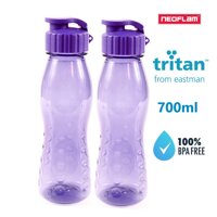 Hàng chính hãng Combo 2 bình đựng nước 700ml bằng nhựa Tritan - Fliptop Neoflam , BPA Free.  - Màu Tím